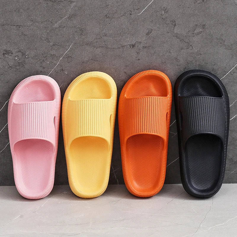 Chinelos antiderrapantes para banheiro femininos Smile Pop