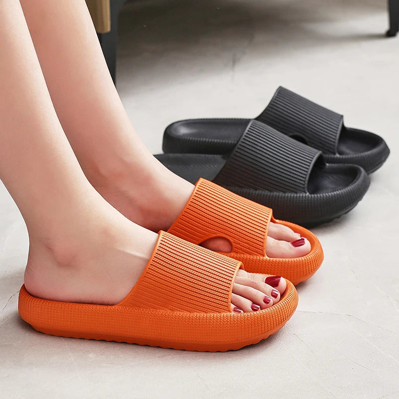 Chinelos antiderrapantes para banheiro femininos Smile Pop